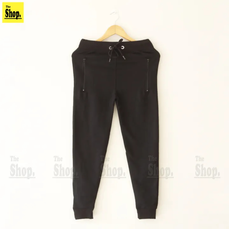 The Shop - Versatile Black Zipper Pocket Trouser for Men & Women - BZPT-MW1